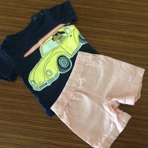CARTER's tee & shorts (set) 18M boys